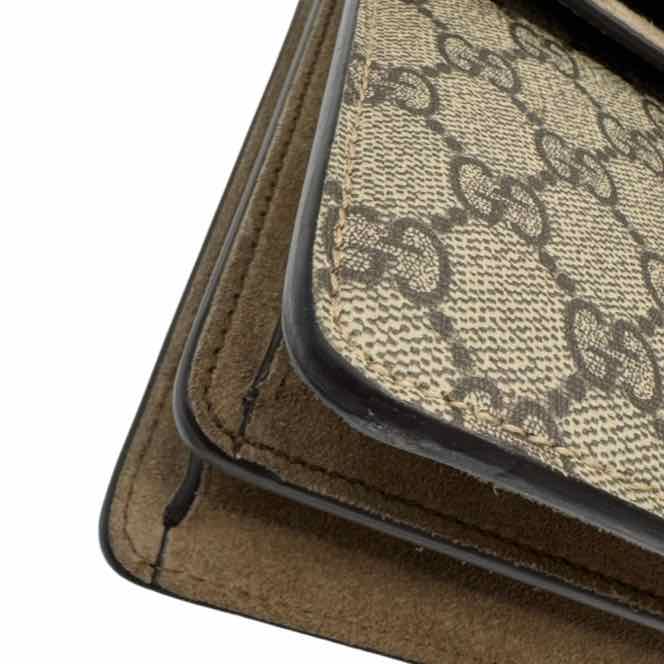 GUCCI GG Supreme Canvas Medium Dionysus Shoulder Bag Beige (Pre-Owned)