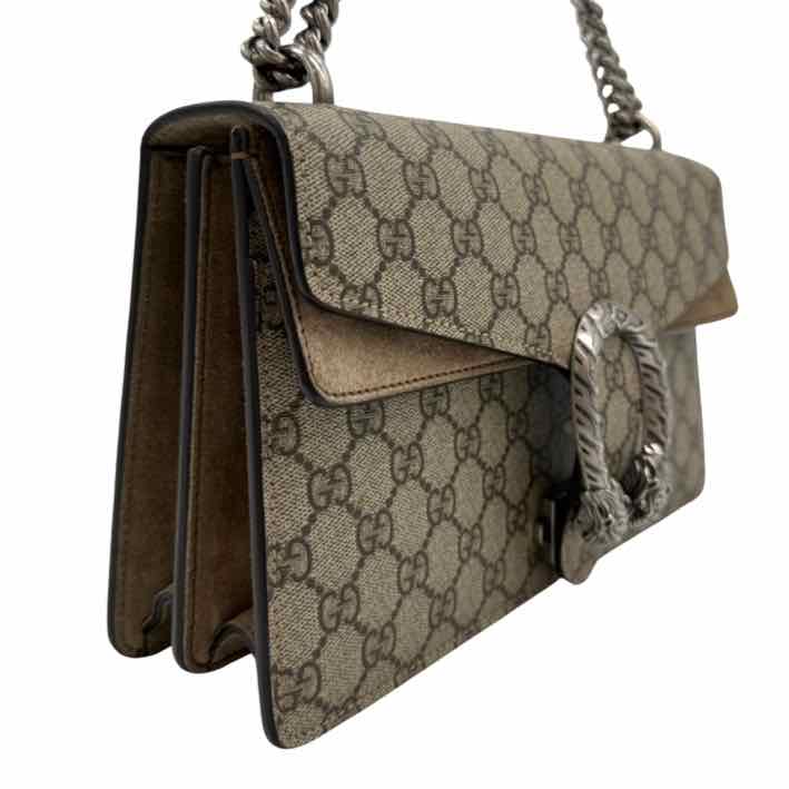GUCCI GG Supreme Canvas Medium Dionysus Shoulder Bag Beige (Pre-Owned)
