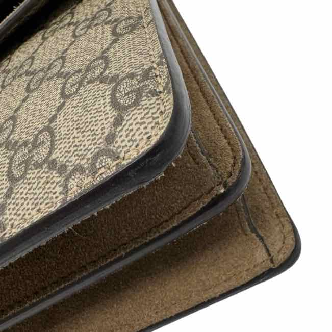GUCCI GG Supreme Canvas Medium Dionysus Shoulder Bag Beige (Pre-Owned)