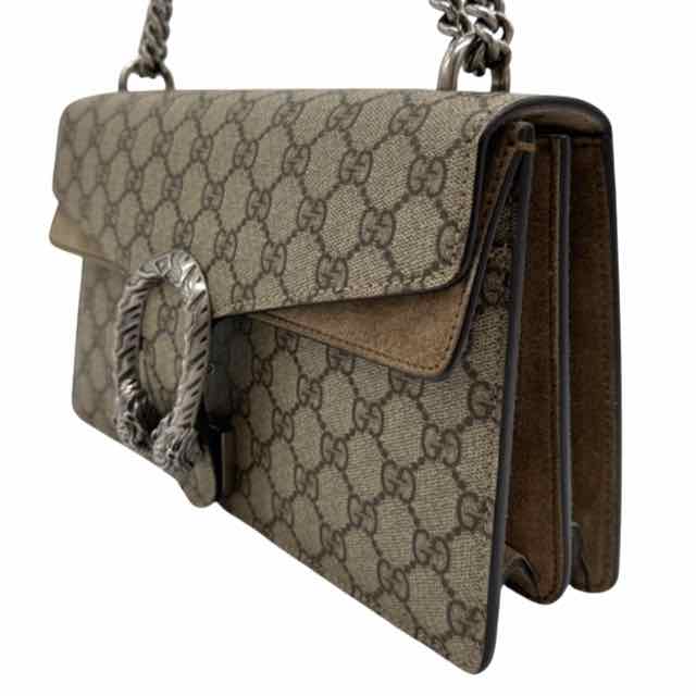 GUCCI GG Supreme Canvas Medium Dionysus Shoulder Bag Beige (Pre-Owned)