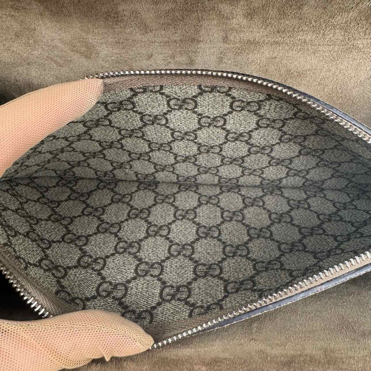 GUCCI GG Supreme Medium Dionysus Shoulder Bag Beige