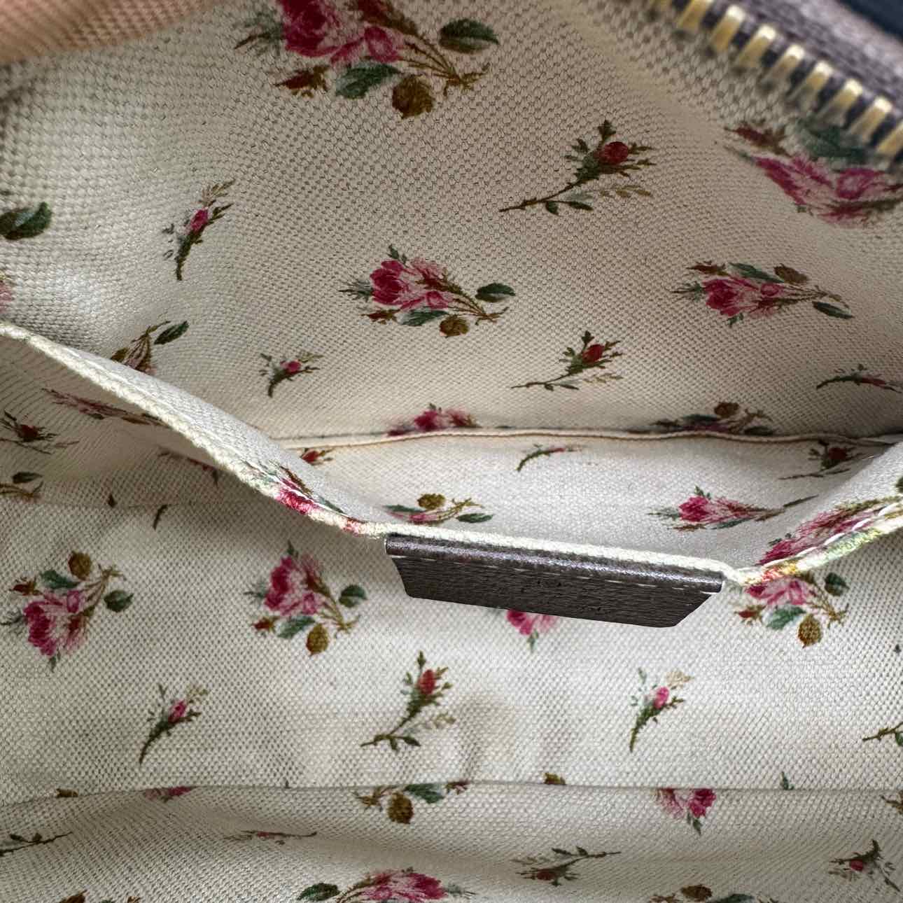 GUCCI GG Supreme Monogram Web Neo Vintage Messenger Bag Brown