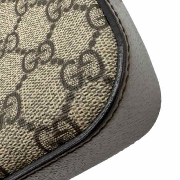 GUCCI GG Supreme Monogram Web Neo Vintage Messenger Bag Brown