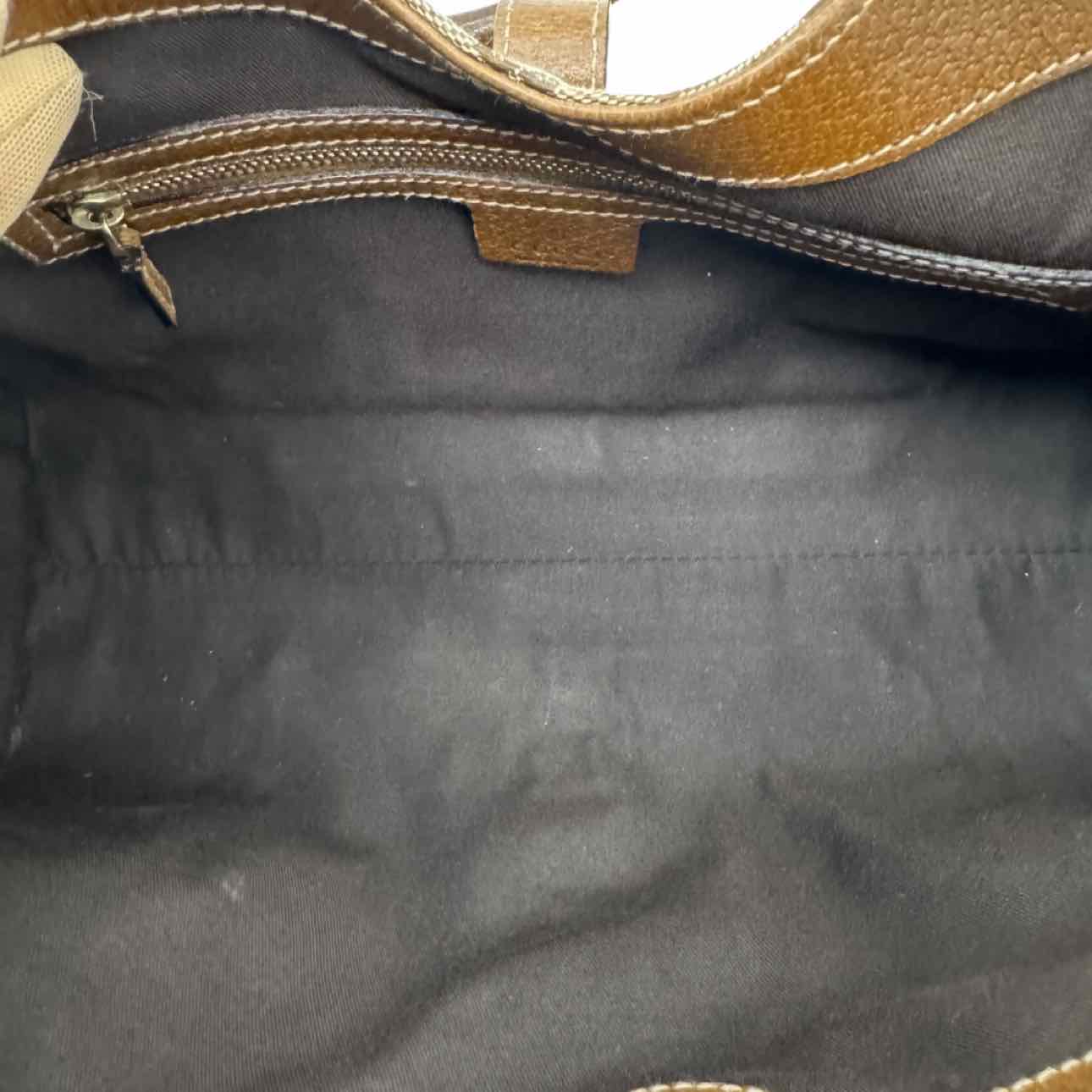 GUCCI Monogram Canvas Jackie Bardot Shoulder Bag