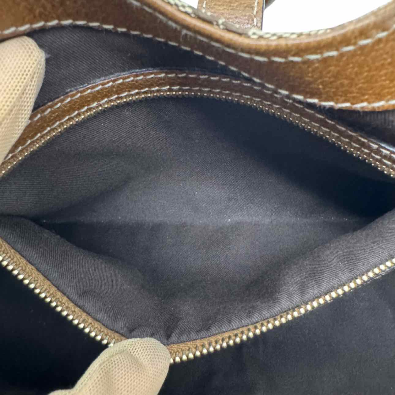GUCCI Monogram Canvas Jackie Bardot Shoulder Bag
