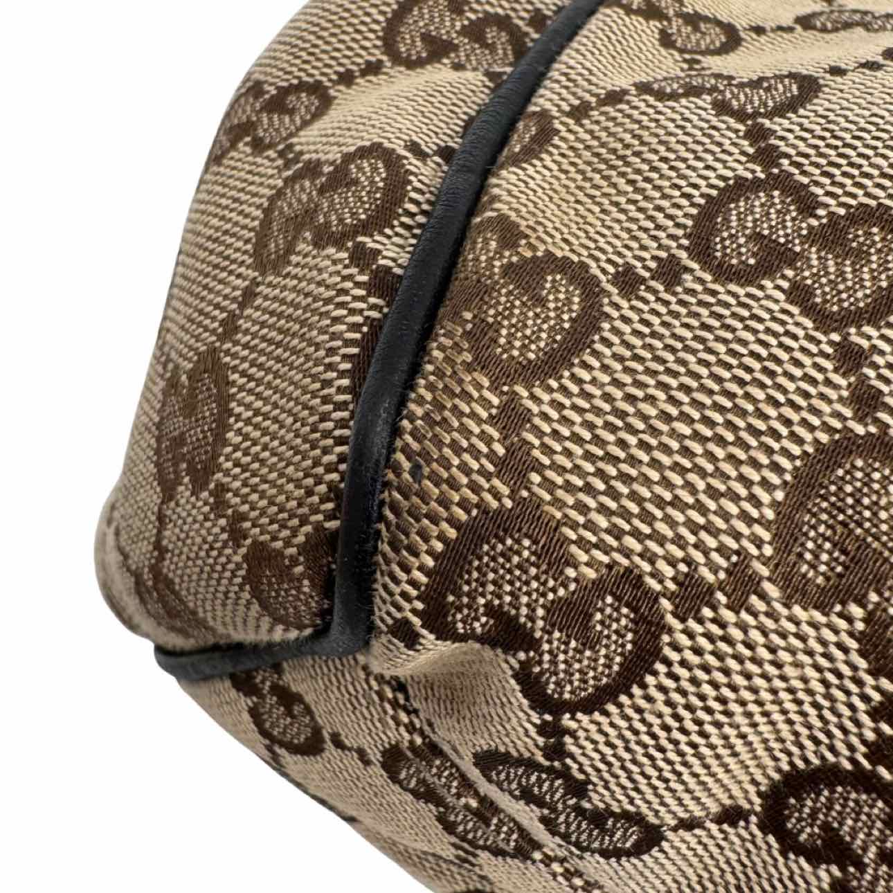 GUCCI Monogram Medium Sukey Tote Bag Brown