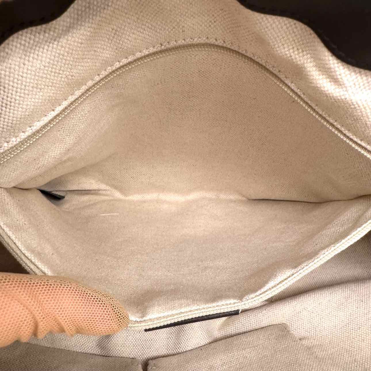 GUCCI Monogram Medium Sukey Tote Brown