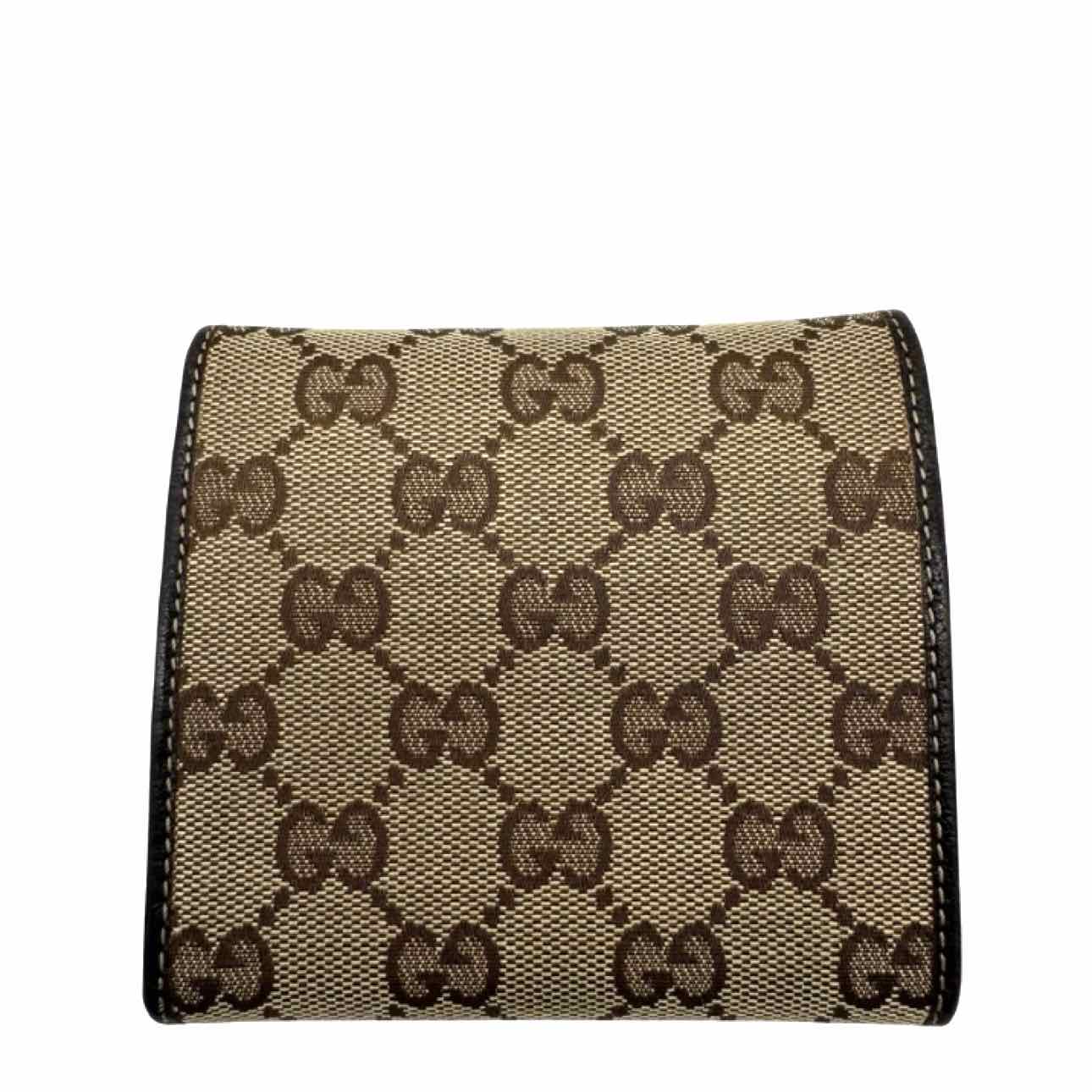 GUCCI Monogram Princy Compact French Flap Wallet