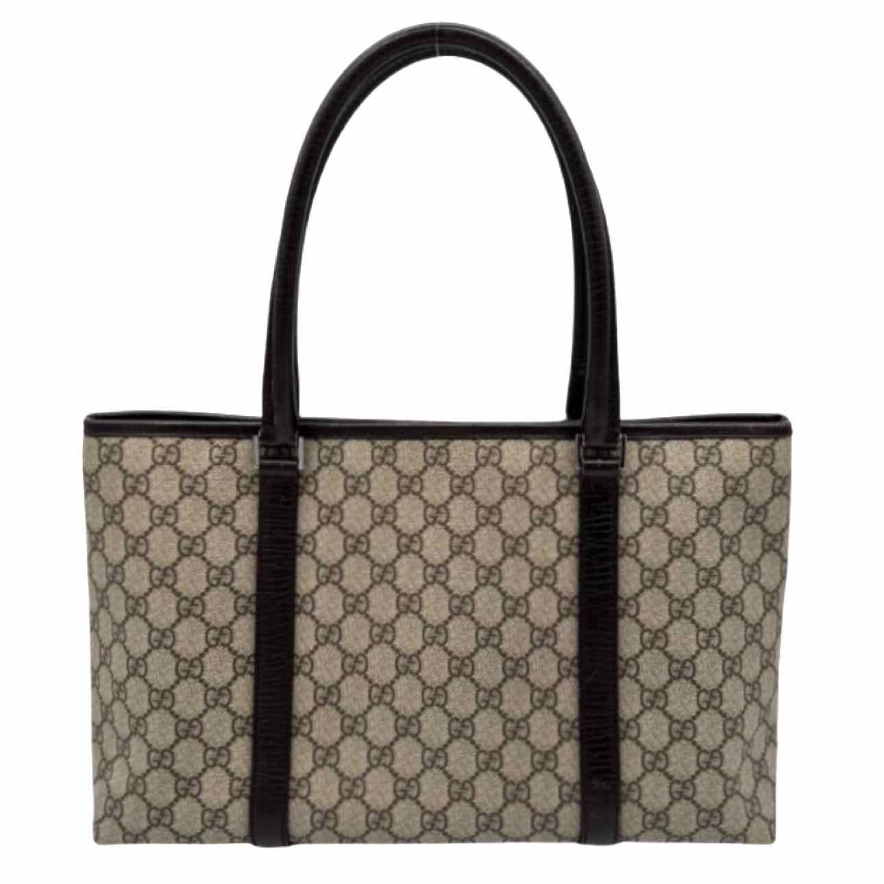 GUCCI Plus Monogram Small Joy Tote Brown