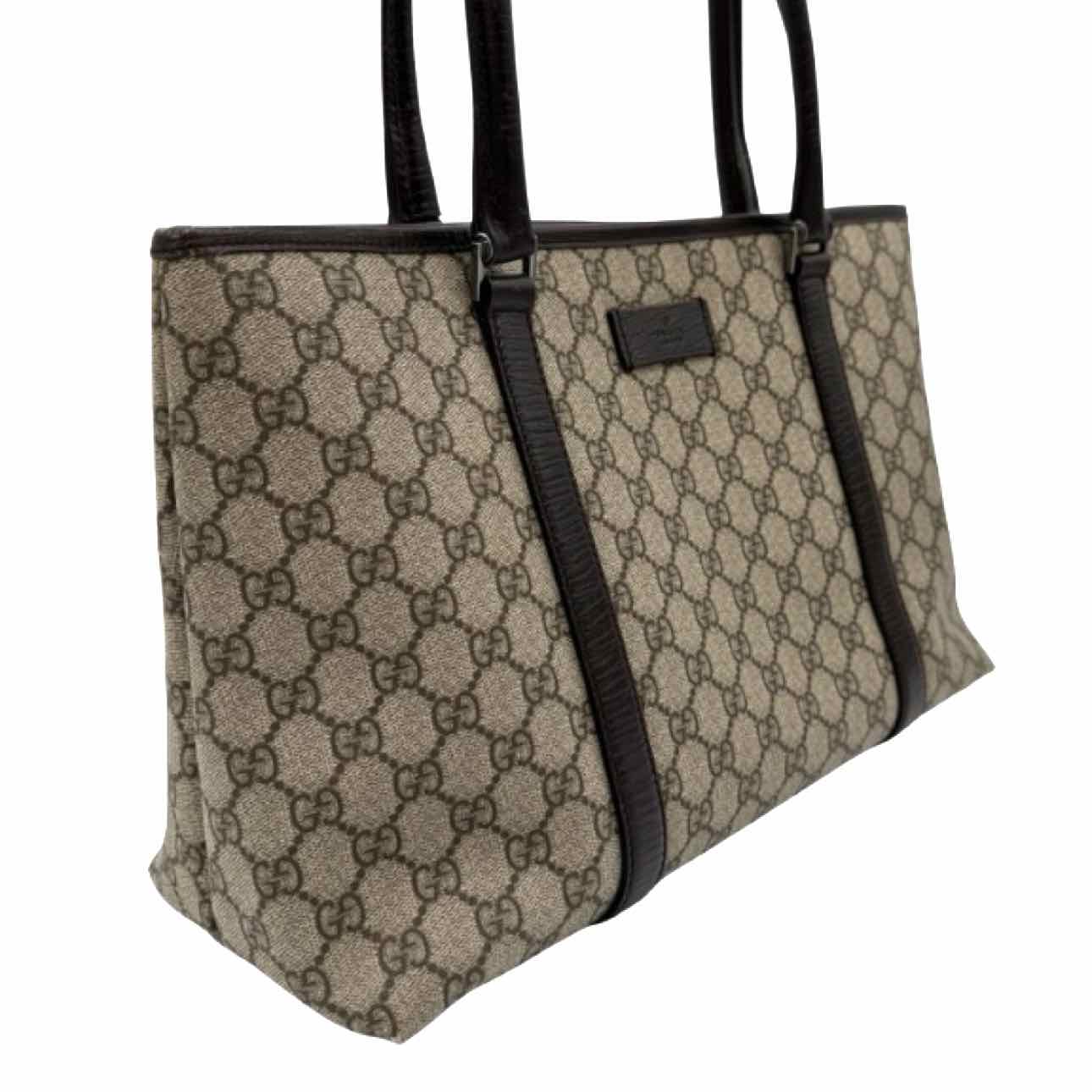 GUCCI Plus Monogram Small Joy Tote Brown