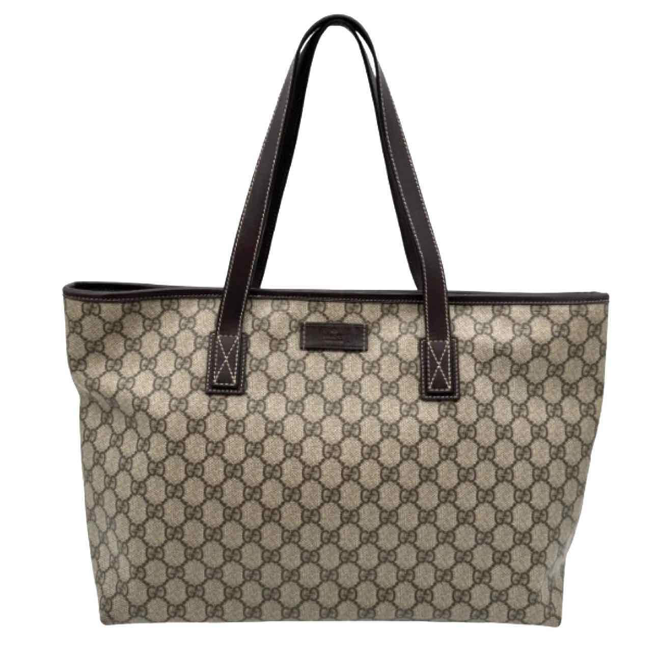 GUCCI Supreme Canvas Joy Tote Shopping Bag Brown