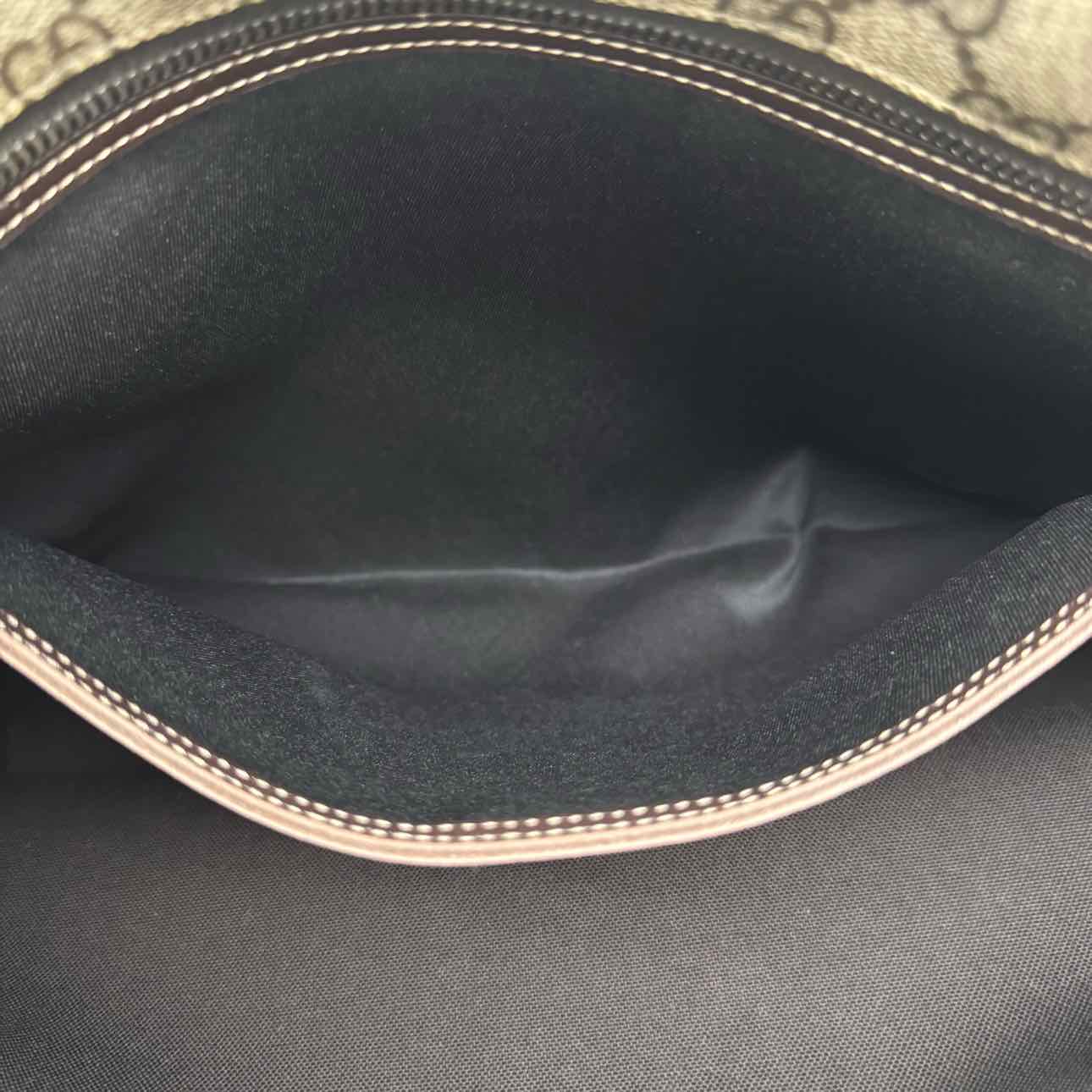GUCCI Supreme Canvas Joy Tote Shopping Bag Brown