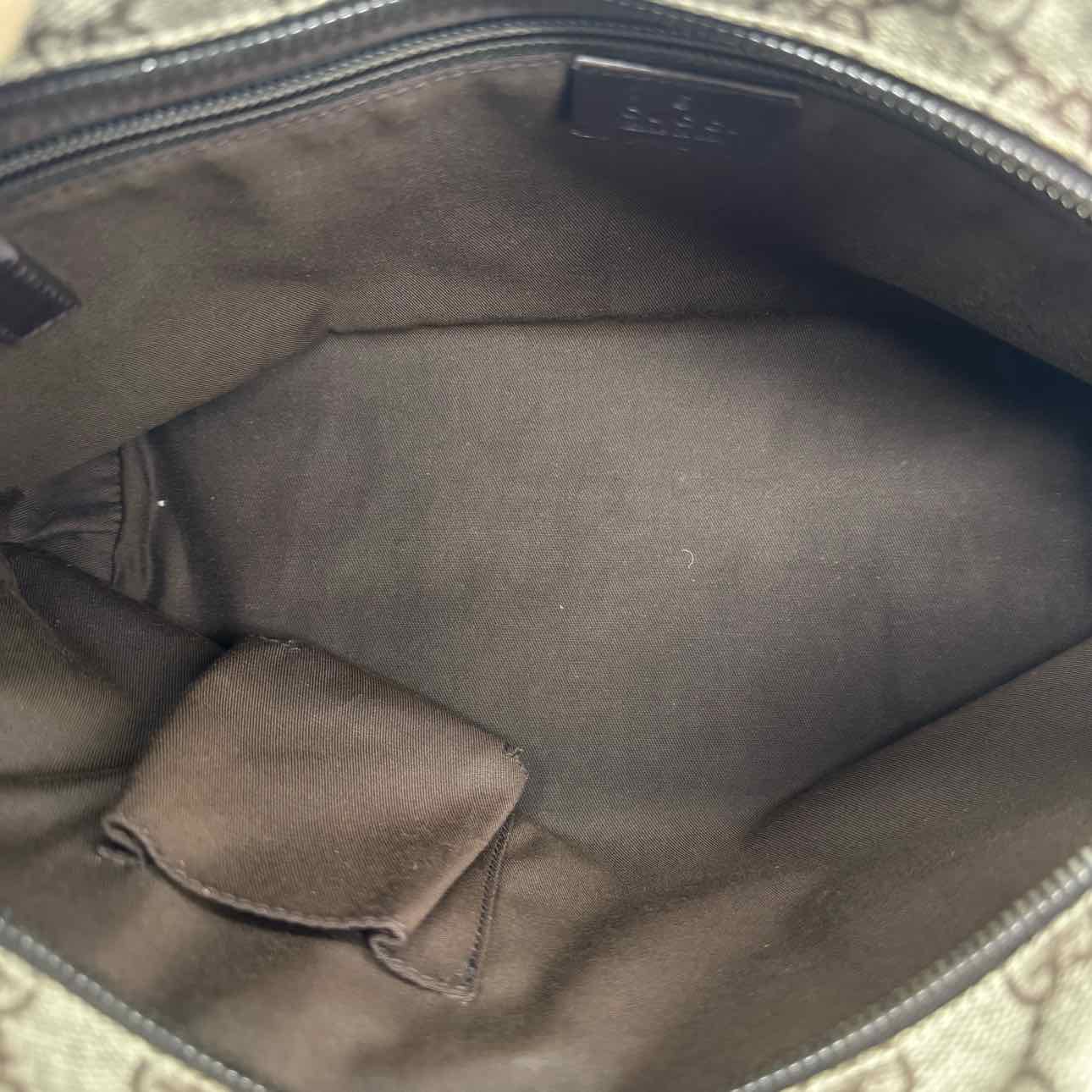 GUCCI Supreme Canvas Small Joy Tote Brown
