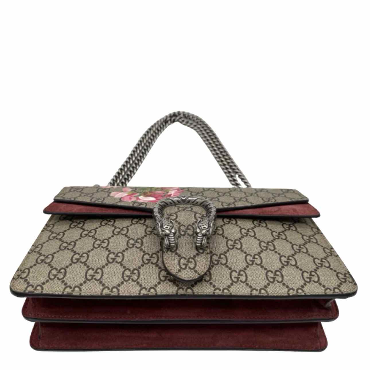 GUCCI Supreme Monogram Blooms Dionysus Shoulder Bag
