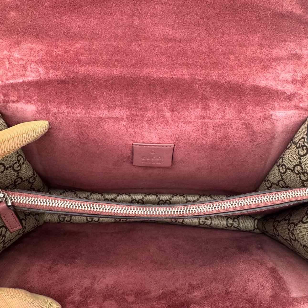 GUCCI Supreme Monogram Blooms Dionysus Shoulder Bag