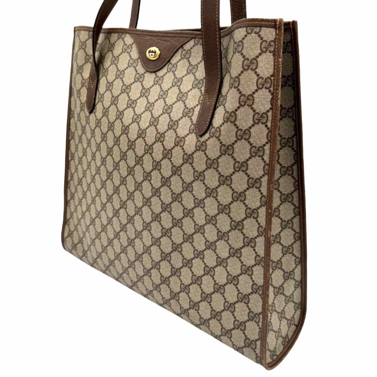 GUCCI Supreme Monogram Coated Canvas Tote