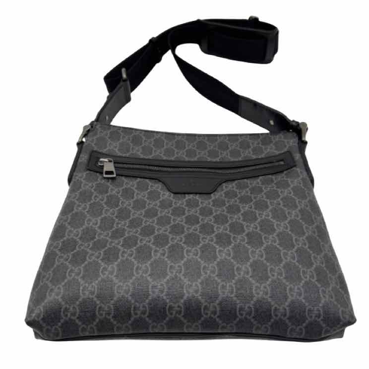 GUCCI Supreme Monogram Crossbody Messenger Back Grey