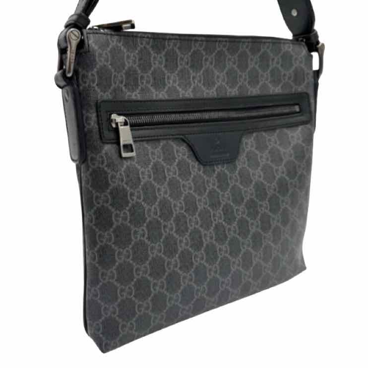 GUCCI Supreme Monogram Crossbody Messenger Back Grey