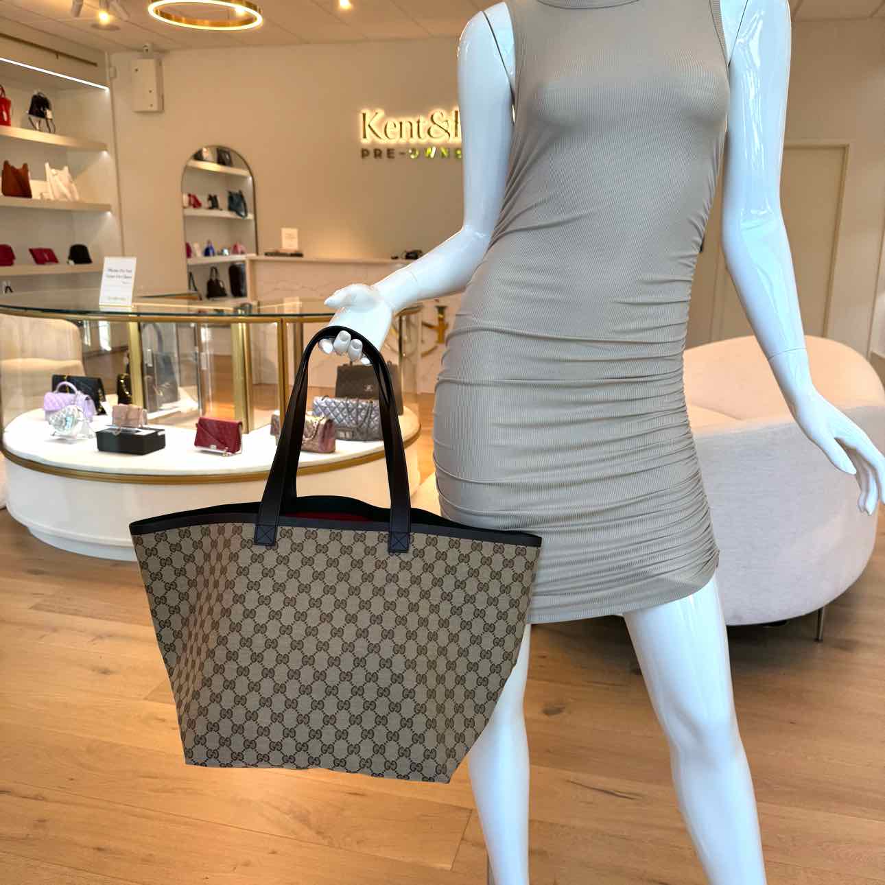 GUCCI Totissima Large Brown Shopping Tote