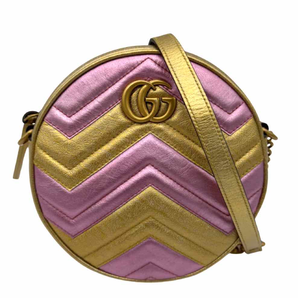 Gucci GG Marmont Mini Round Crossbody Bag