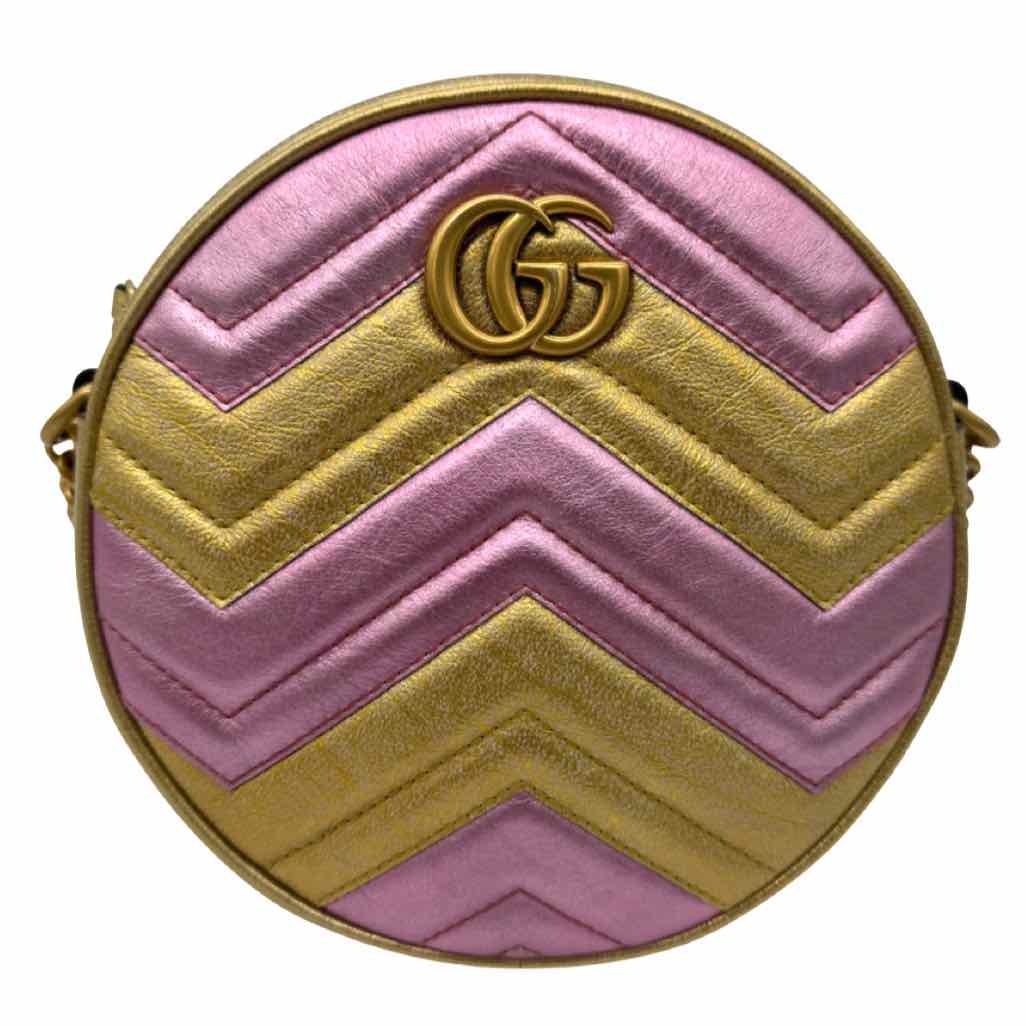 Gucci GG Marmont Mini Round Crossbody Bag