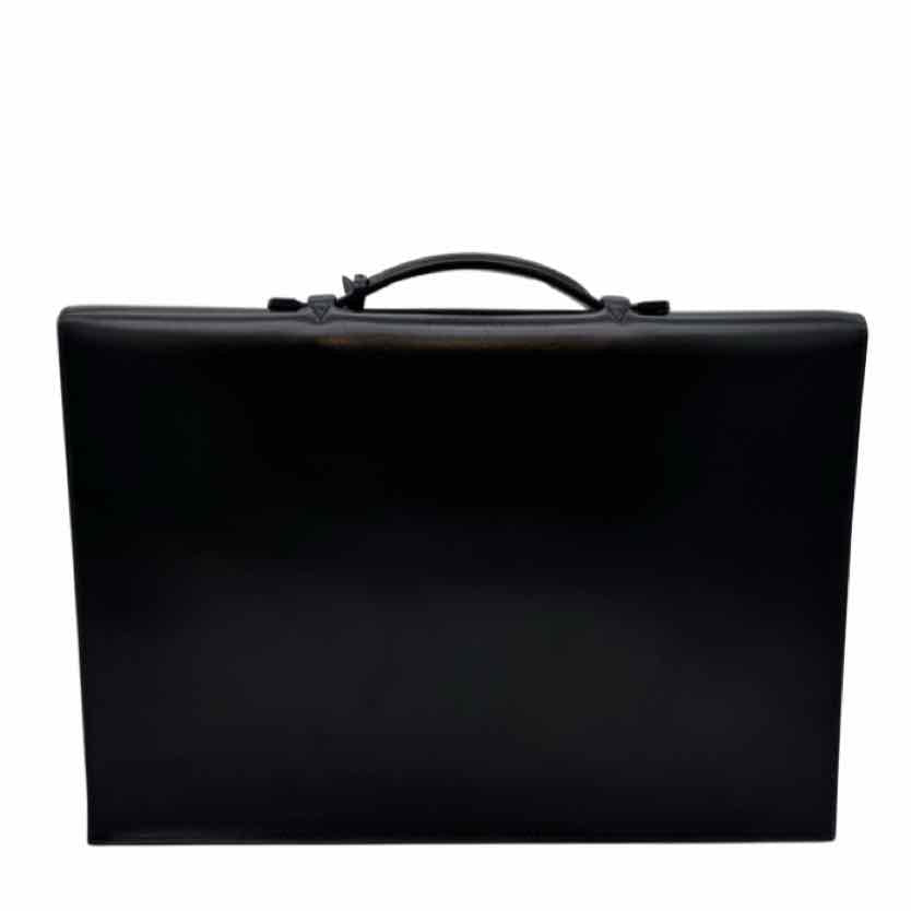 HERMES Box Calf Quirus Briefcase Black Gold HW (Pre-Owned)