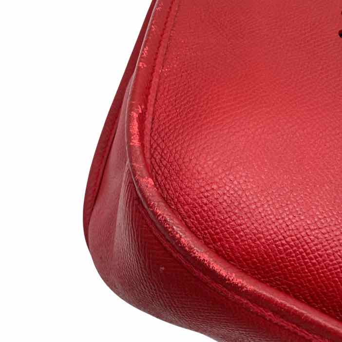 HERMES Epsom Evelyne I GM Rouge Vif Crossbody (Pre-Owned)