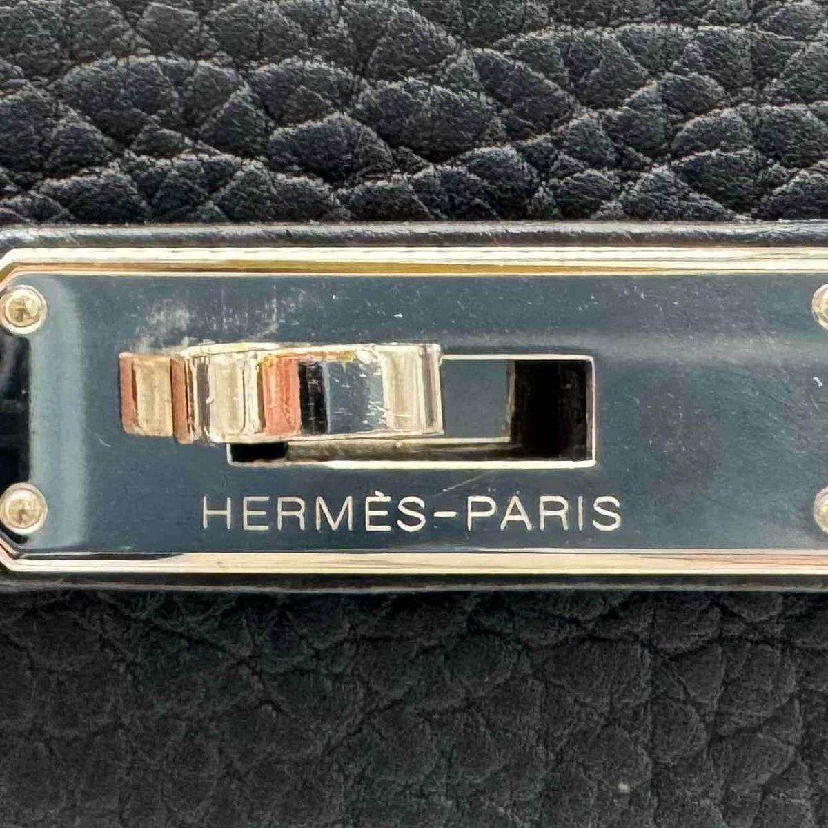 HERMES Fjord Calfskin Kelly 32 Navy Noir