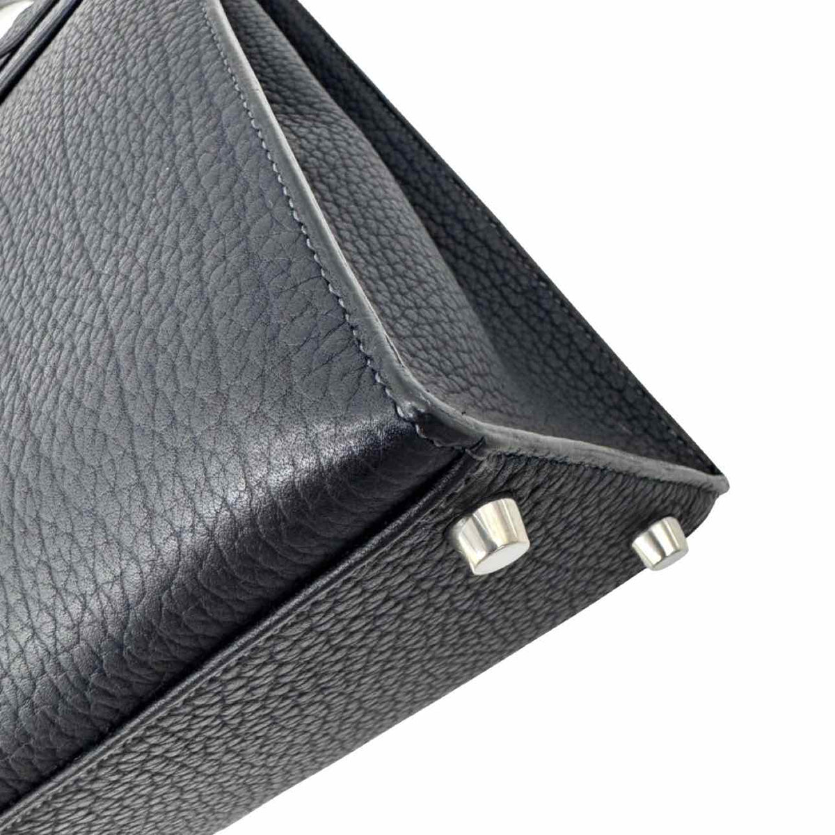 HERMES Fjord Calfskin Kelly 32 Navy Noir