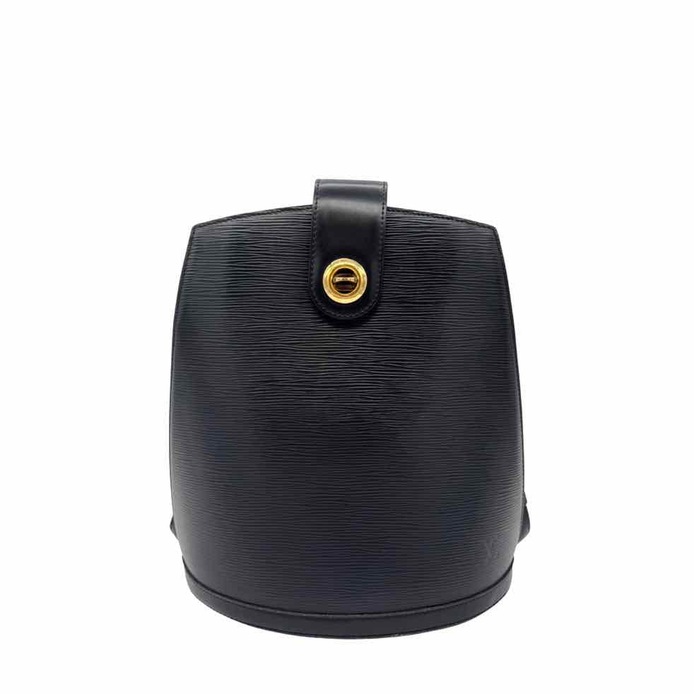 LOUIS VUITTON Black Epi Leather Cluny Castillan Black Shoulder Bag (Pre-Owned)