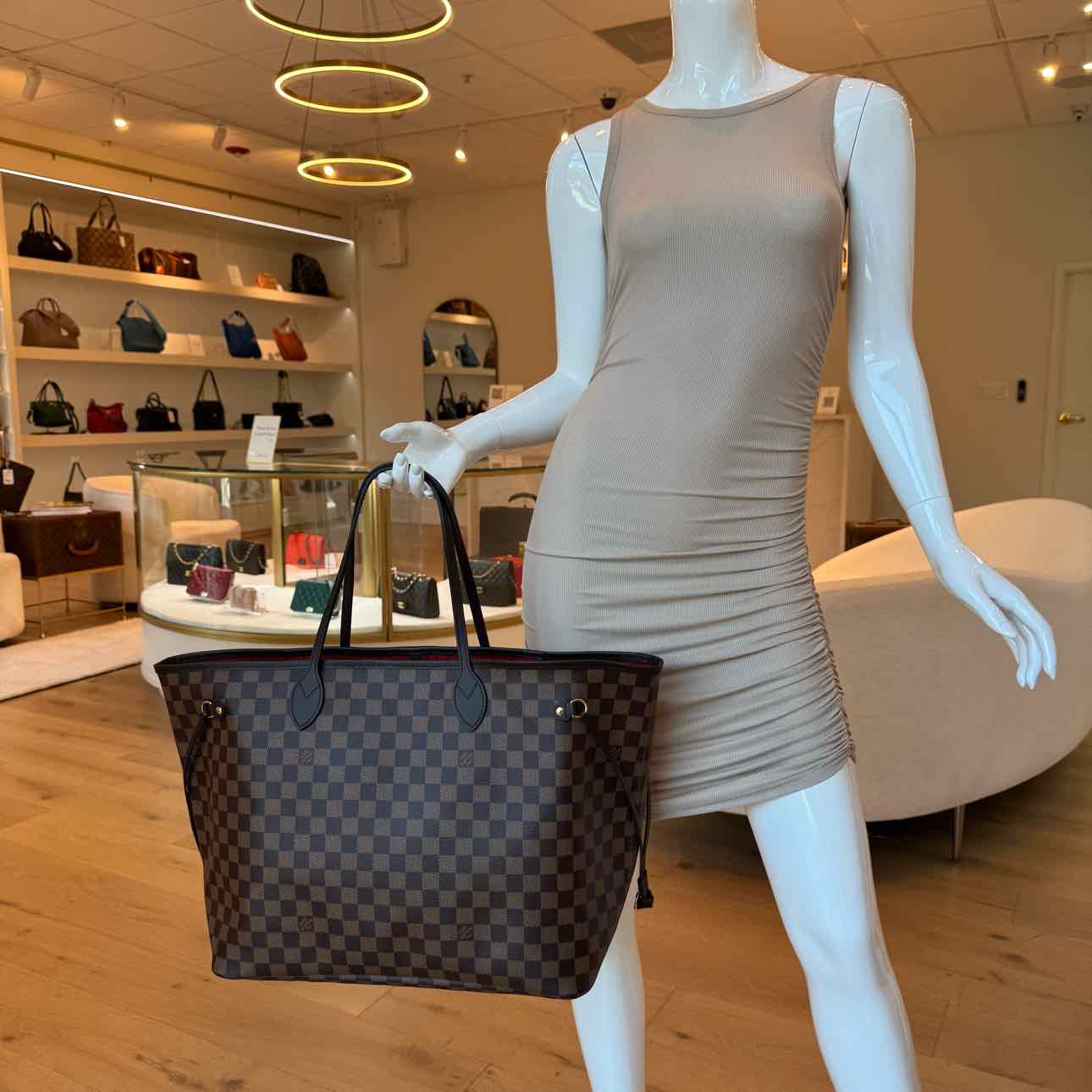 LOUIS VUITTON Canvas Damier Ebene Neverfull GM