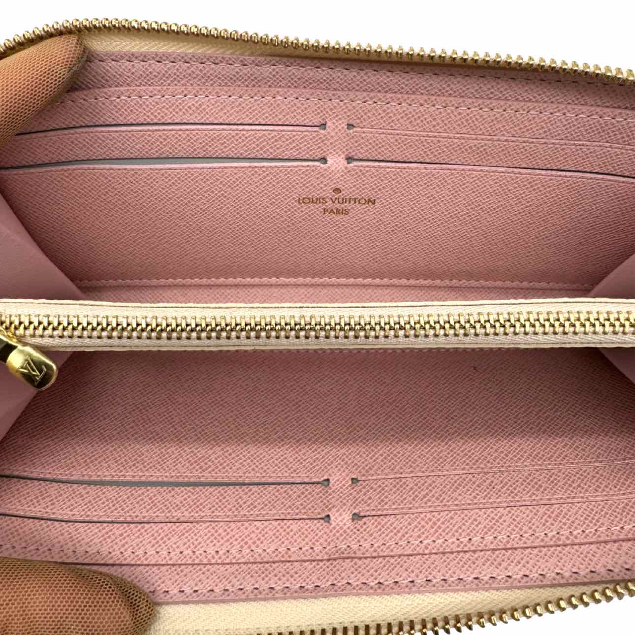 LOUIS VUITTON Damier Azur Clemence Wallet