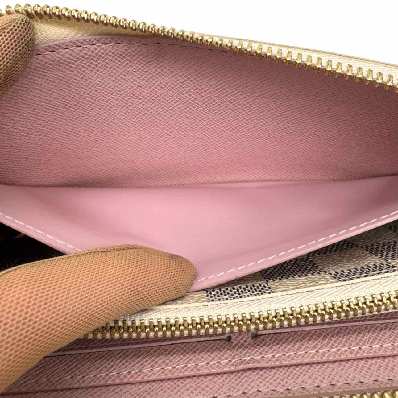 LOUIS VUITTON Damier Azur Clemence Wallet