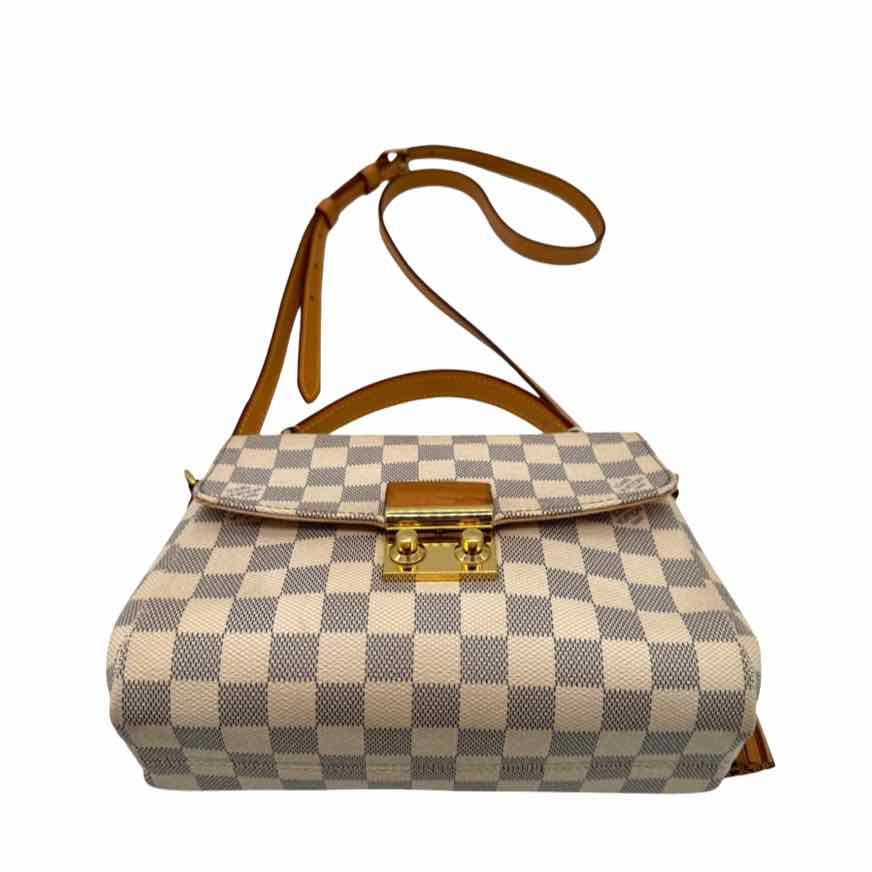 LOUIS VUITTON Damier Azur Croisette Shoulder Bag (Pre-Owned)