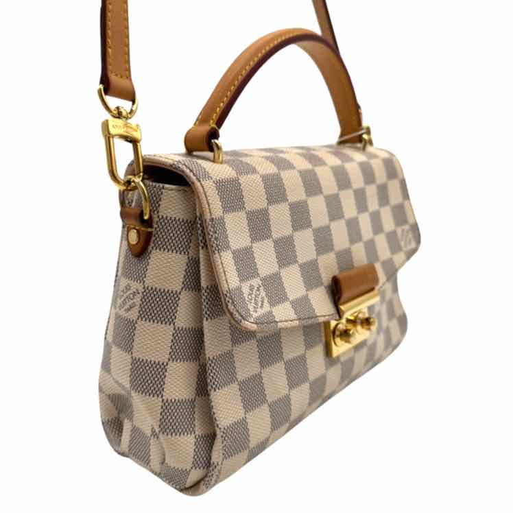 LOUIS VUITTON Damier Azur Croisette Shoulder Bag (Pre-Owned)