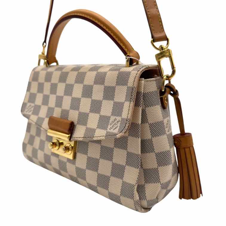 LOUIS VUITTON Damier Azur Croisette Shoulder Bag (Pre-Owned)