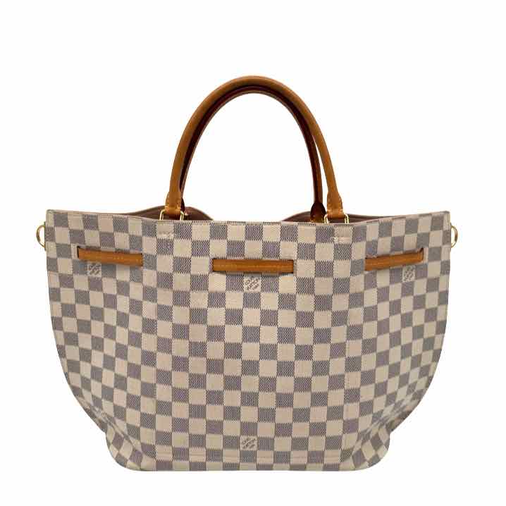 LOUIS VUITTON Damier Azur Girolata Tote White (Pre-Owned)