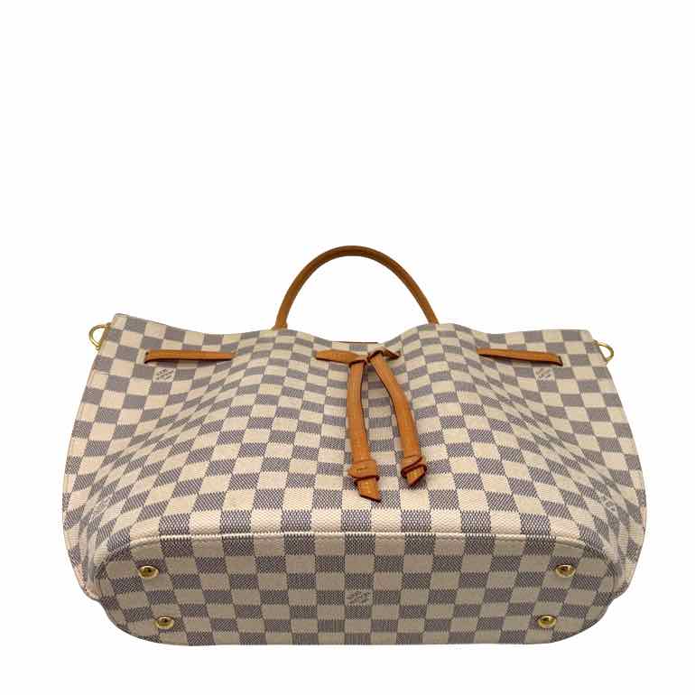 LOUIS VUITTON Damier Azur Girolata Tote White (Pre-Owned)