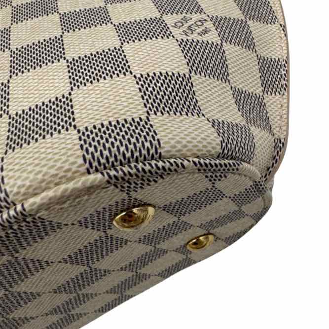LOUIS VUITTON Damier Azur Girolata Tote White (Pre-Owned)