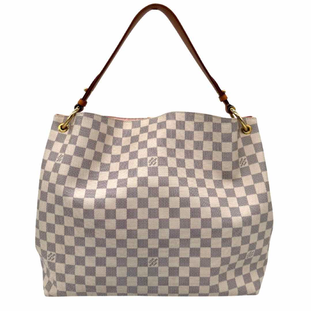LOUIS VUITTON Damier Azur Graceful MM Shoulder Bag