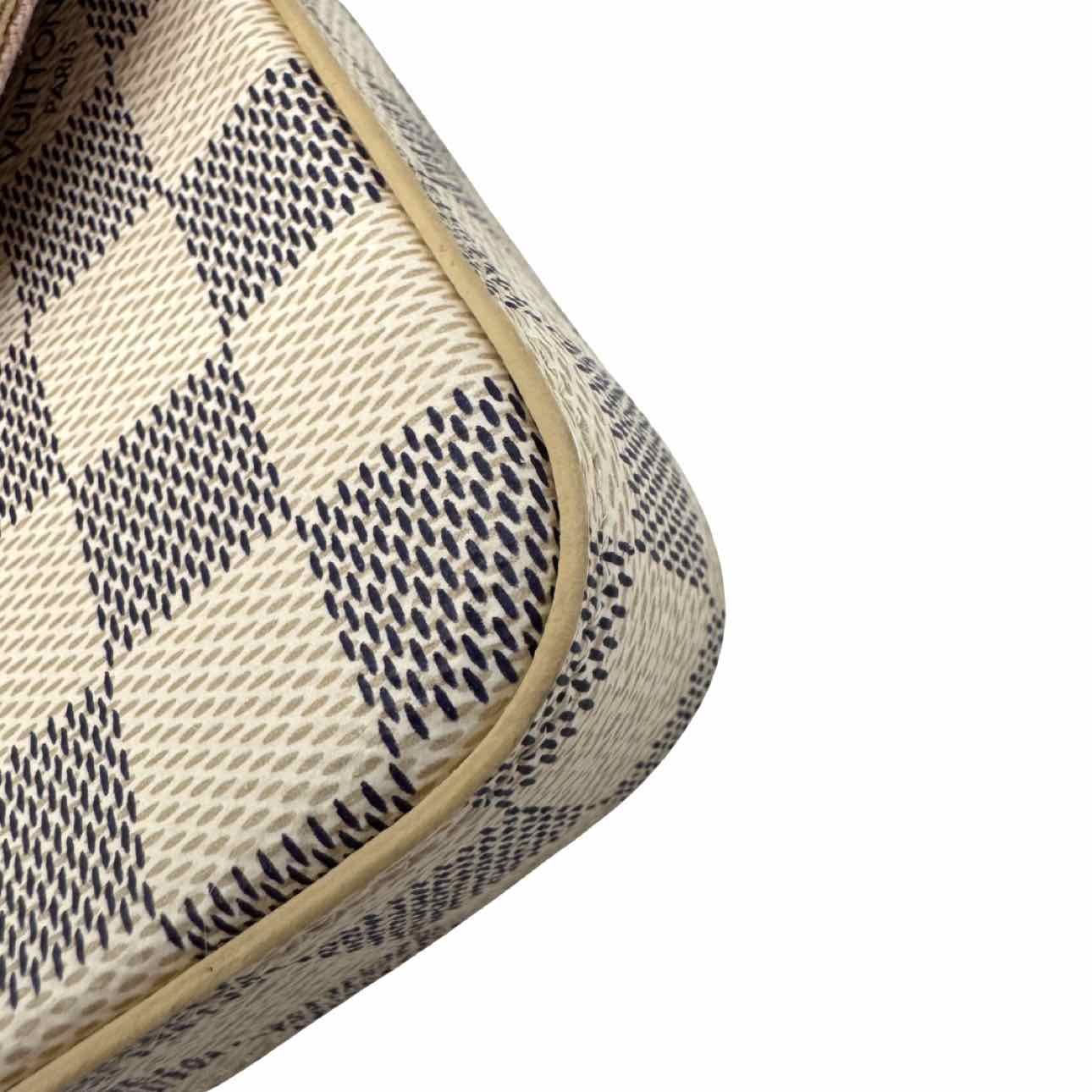LOUIS VUITTON Damier Azur Pochette Felicie Rose Ballerine
