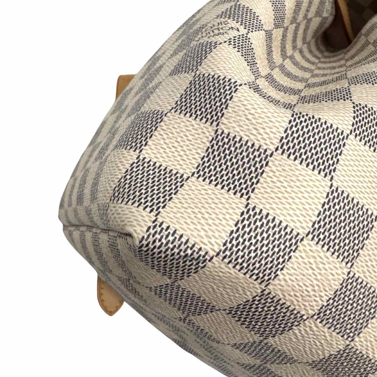 LOUIS VUITTON Damier Azur Sperone Backpack MM White