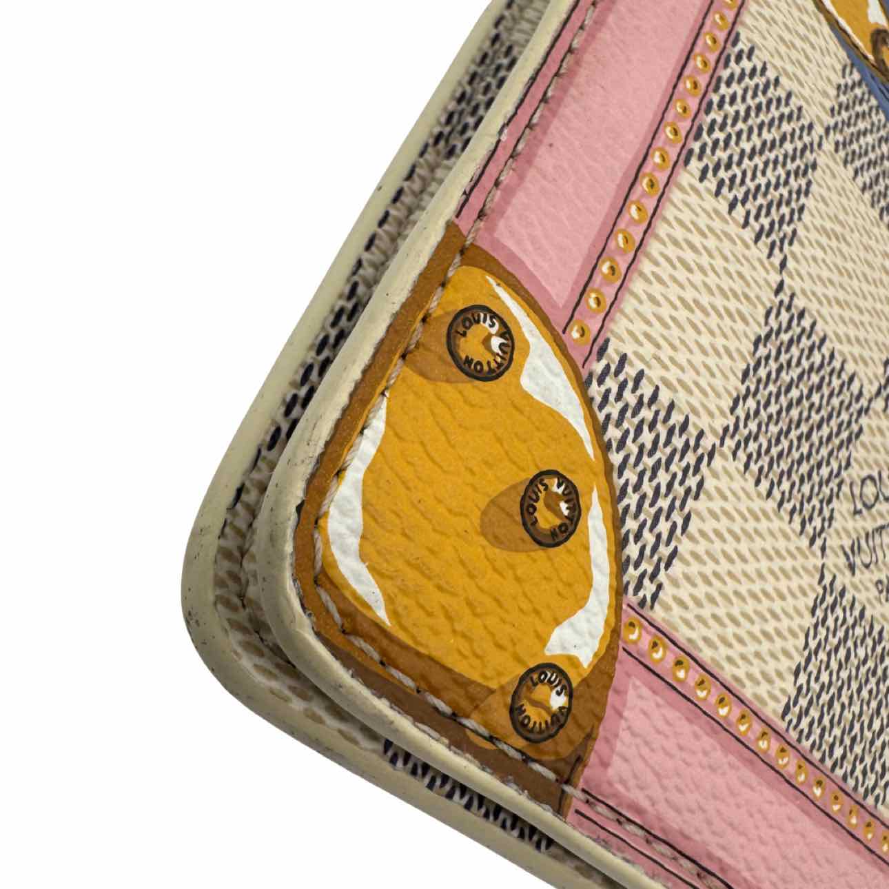 LOUIS VUITTON Damier Azur Trunk Pochette Weekend Crossbody