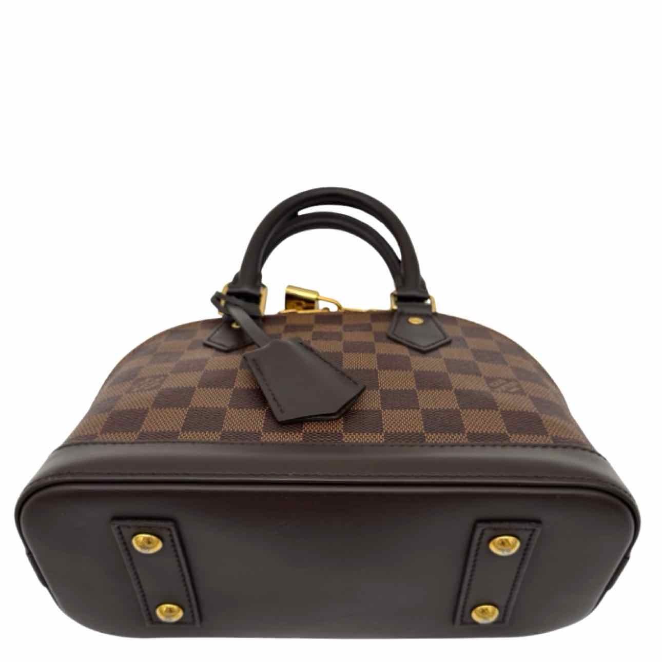 LOUIS VUITTON Damier Ebene Canvas BB Alma