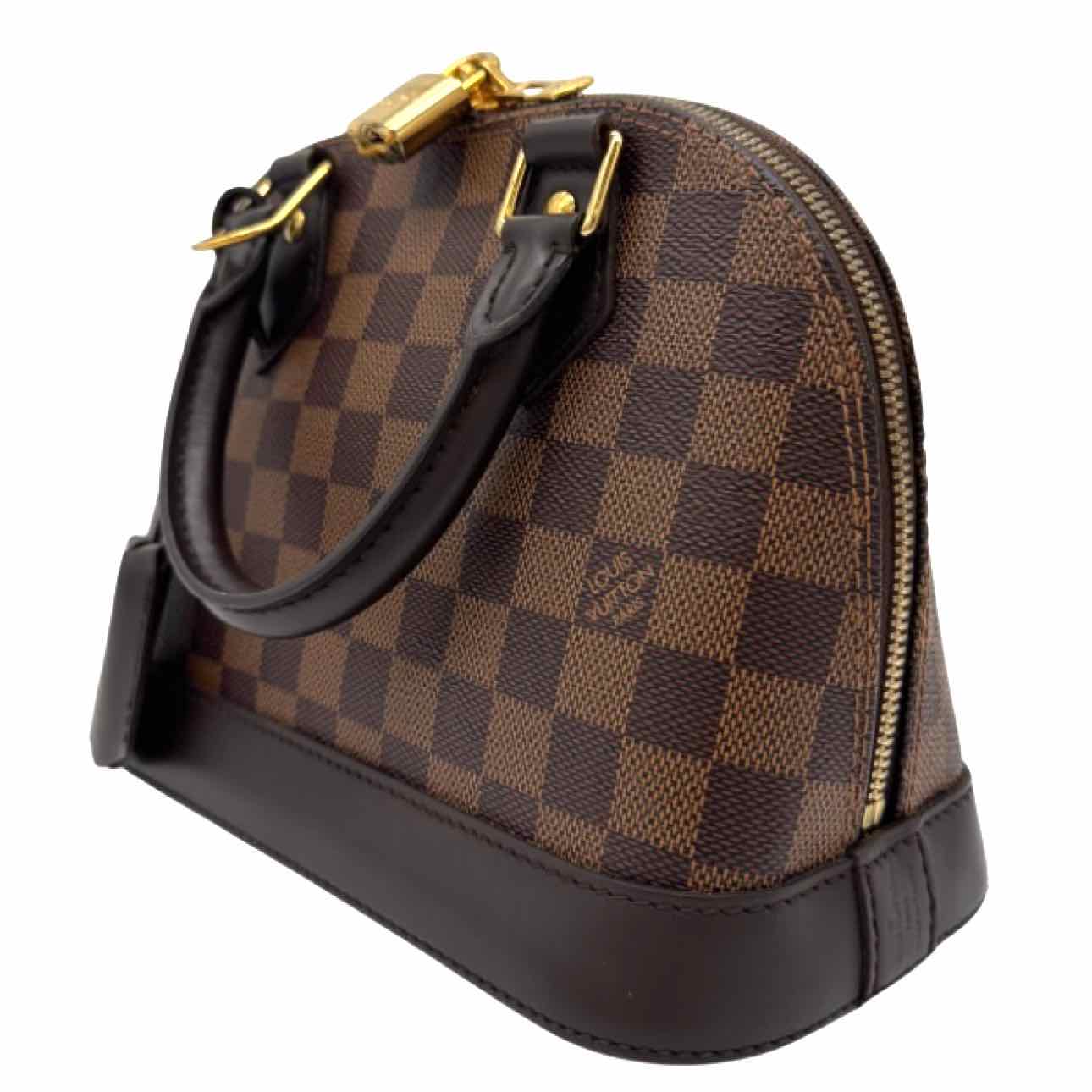 LOUIS VUITTON Damier Ebene Canvas BB Alma