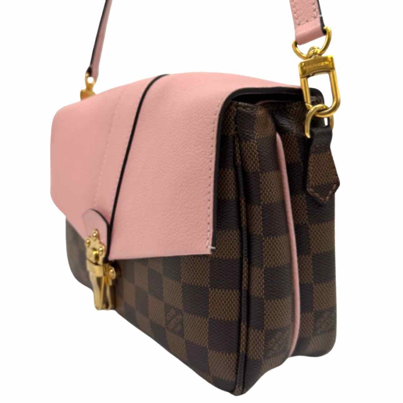 LOUIS VUITTON Damier Ebene Canvas Clapton Crossbody Magnolia