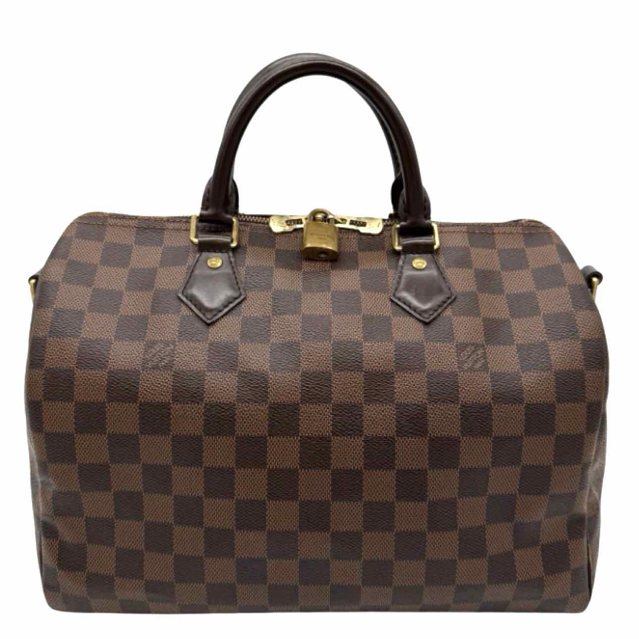 LOUIS VUITTON Damier Ebene Canvas Speedy Bandouliere 30