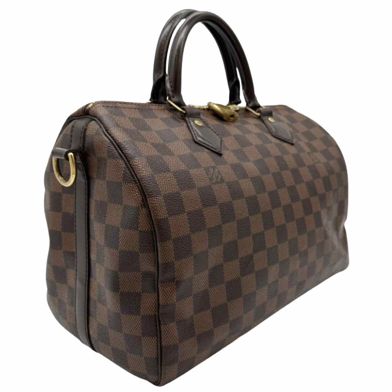 LOUIS VUITTON Damier Ebene Canvas Speedy Bandouliere 30