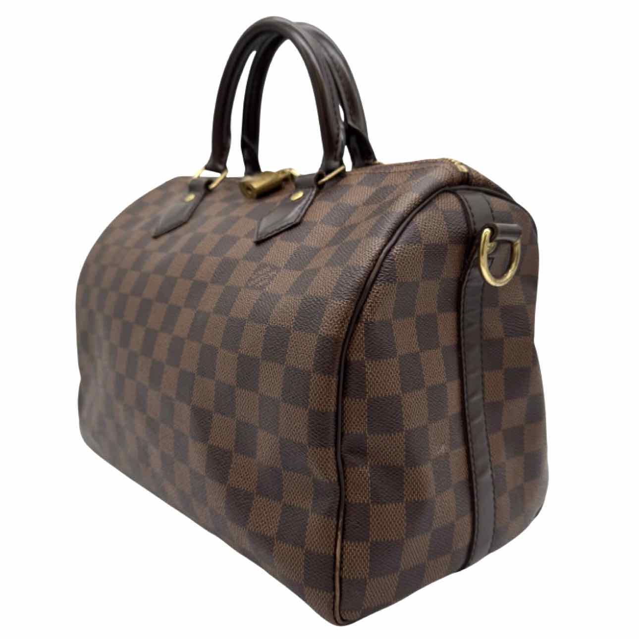 LOUIS VUITTON Damier Ebene Canvas Speedy Bandouliere 30