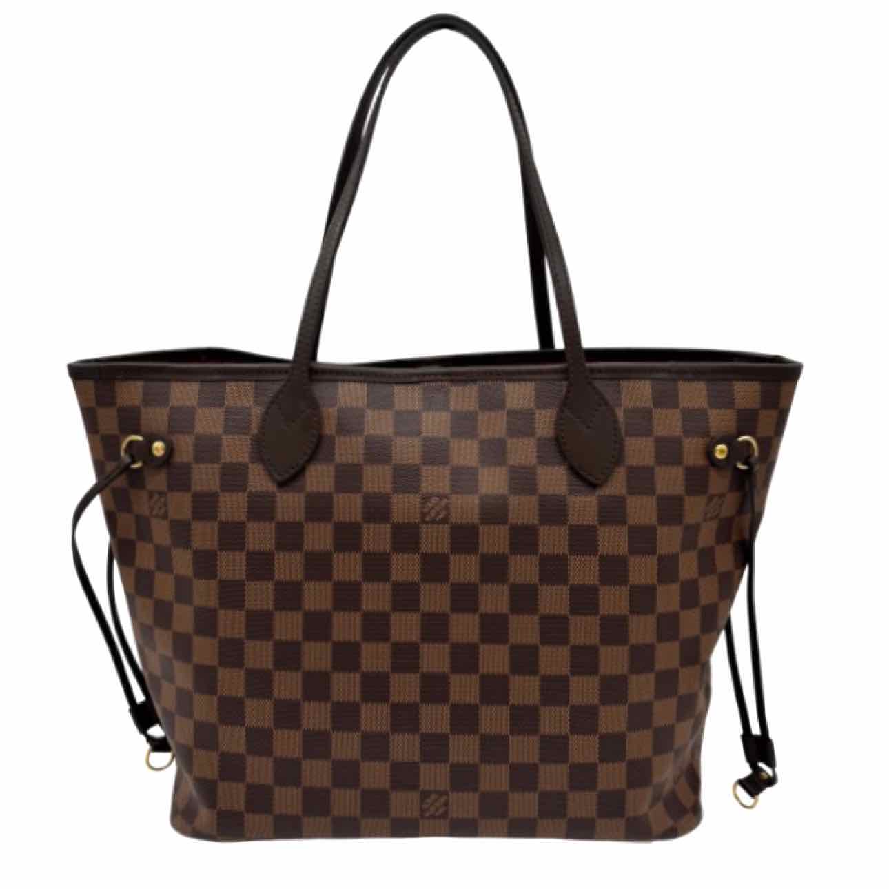 LOUIS VUITTON Damier Ebene Neverfull MM Tote Bag